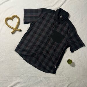 Club Ride Apparel Black and Red Checkered Shirt